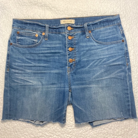 Madewell Pants - Madewell Blue Jean Shorts Grunge Cut-Off Boho Lake Vacation Resort